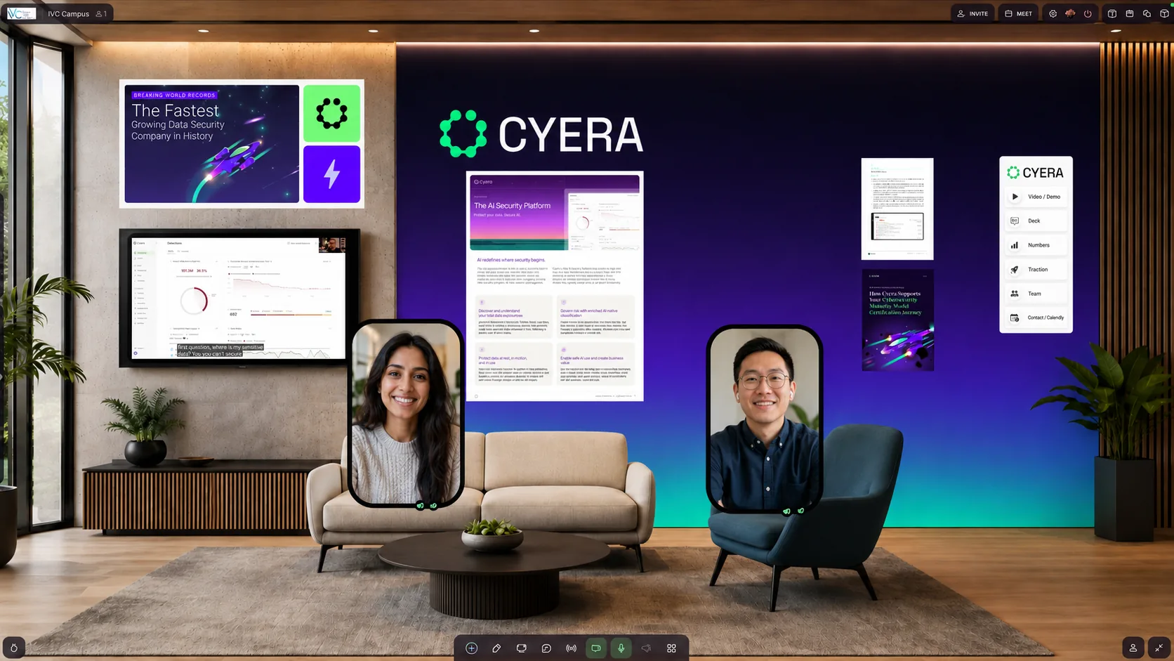 Branded demo room